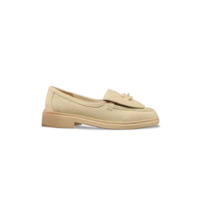 CHANEL QUILTED LEATHER CC TURNLOCK LOAFERS 
